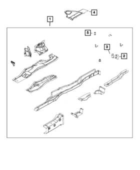 05178532aa Mopar Genuine Rear Bumper Bracket Right 5178532aa