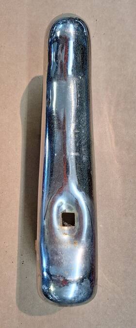 1064774 Mopar One Pair Used 1946 1947 1948 Plymouth P-15 Rear Outer Bumper Guards