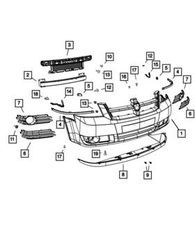 5113148aa Mopar Genuine Fascia Molding Right