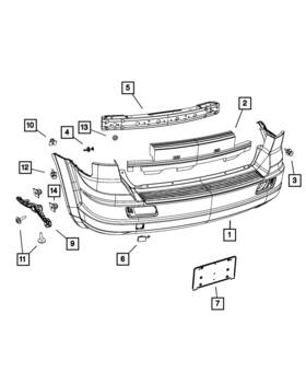 5116285ae Mopar Genuine Rear Energy Absorber