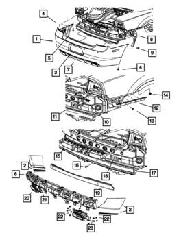 57010288ad Mopar Genuine Fascia Support Bracket Right