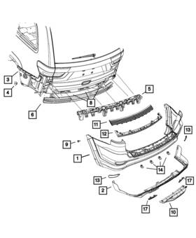 5xv41xs9ab Mopar Genuine Step Pad Surround