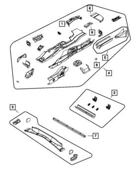 68025689aa Mopar Genuine Rear Rail - Extension