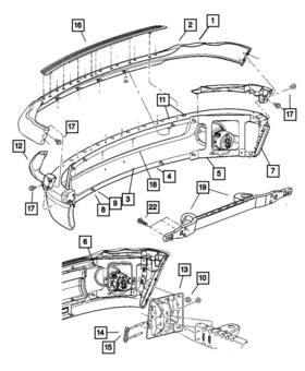 68044623aa Mopar Genuine Front Bumper Side - Bracket