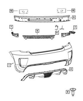 68070081ab Mopar Genuine Fascia Support Bracket Left