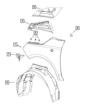 68085086ac Mopar Genuine Splash Shield Right