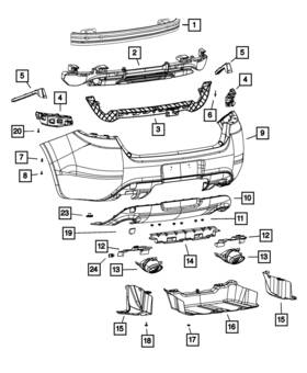 68085224ab Mopar Genuine Rear Energy Absorber