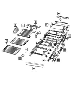 68095825ac Mopar Genuine Rear Bumper