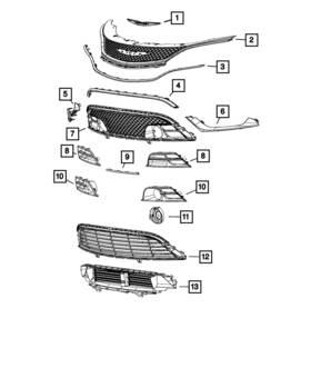 68203029ab Mopar Genuine Fascia Applique
