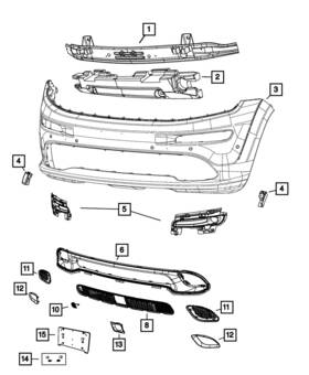 68223475aa Mopar Genuine Front Energy Absorber