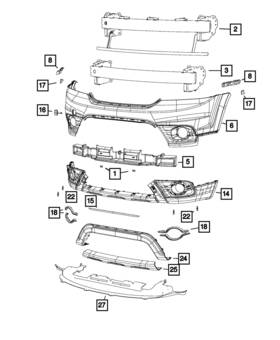 68225714ab Mopar Genuine Fascia Applique