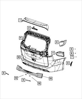 68229424aa Mopar Genuine Fascia Bezel Right