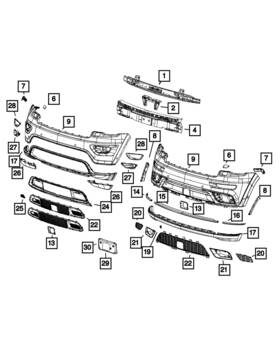 68296337aa Mopar Genuine Fascia Support Bracket Left