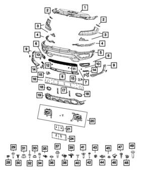 68313531aa Mopar Genuine Bumper Reinforcement