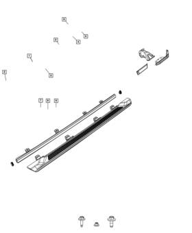 68356518aa Mopar Genuine Bumper To Frame Rail Bracket Right