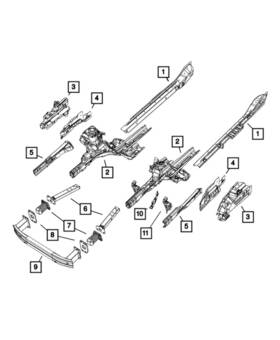 68392058aa Mopar New Genuine Absorber Front Energy 2018-2019 Oe