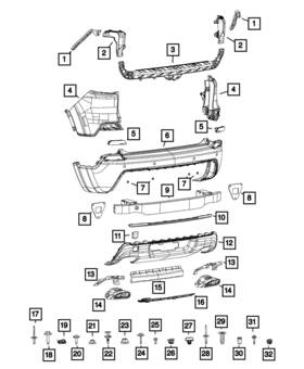 68408244aa Mopar Genuine Fascia Applique