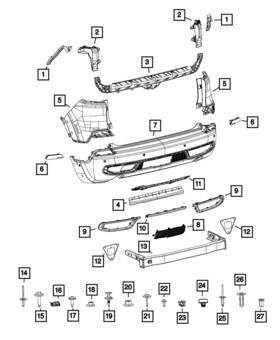 68410392aa Mopar Genuine Rear Upper Fascia Right