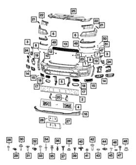 Mopar 68425755ab Genuine Support Front Bracket Left