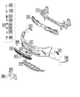68643725aa Mopar Genuine Front Energy Absorber