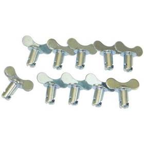 Moroso 71277 Quick Fastener Winged 5/16 X .450 In Steel Set Of 10