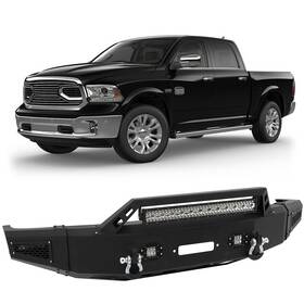 12320766 Motofatory 1 X Heavy Duty Front Bumper Assembly With Led Lights For Dodge Ram 1500 2019-21