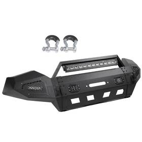 Motomasterspro Mo125743t01 Steel For Toyota Tacoma 2016-2023 Complete Front Bumper Assembly With Led Lights