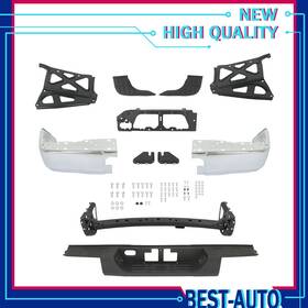 Be261299x Munirater Suitable For 2014-2021 Toyota Tundra Steel Chrome Rear Bumper Complete Assembly