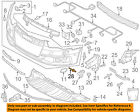 N90765701 Audi Oem Quattro Front Bumper Grille Rivet