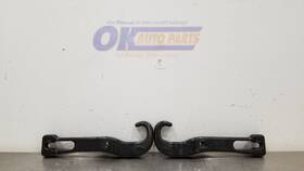 105-10770b Nissan 20 Titan Front Bumper Tow Hook Set Pair Black