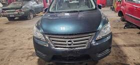 105-59177c Nissan Front Bumper Assembly Broken Grille Raq-graphite Blue Fits 13-15 Sentra 1178721
