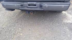 190-59195e Nissan Local Pickup Only Rear Bumper Painted With Park Assist Receiver Hitch Fits 13