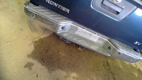190-59196a Nissan Local Pickup Only Rear Bumper Chrome With Park Assist Fits 13-21 Frontier 2055