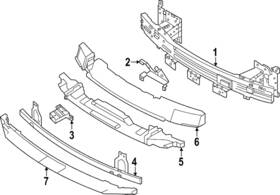 62031-5mr0h Nissan Genuine Lower Impact Bar