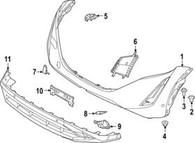 62254-5mp0b Nissan Genuine Corner Molding