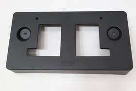 962109fv0a Nissan 2020 - 2024 Titan Front Bumper License Plate Mount Bracket Oem