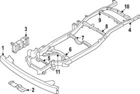 E3830-9buaa Nissan Genuine Impact Bar Bracket