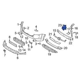 622109nv0a Nissan Oe Front Right Bumper Impact Bar Bracket