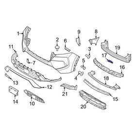 622424mt0a Nissan Oe For Rogue 24 Front Right Bumper Impact Absorber Bracket