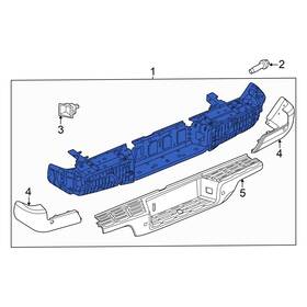 850109bu2d Nissan Oe For Frontier 2022-2023 Rear Bumper
