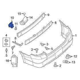 852113ta0a Nissan Oe For Altima 13-18 Rear Left Bumper Impact Bar Bracket