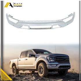 At2196678yt Nurniacl For Ford F-150 2021-2023 Chrome With 6 Sensor Holes Front Bumper Face Bar Steel