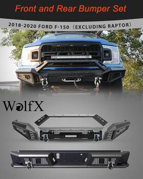 Nx Offroads 2018-2020 F-150 Exclude Front Bumper Rear Set For 2018 2019 2020 Ford With Shackles Led Lights