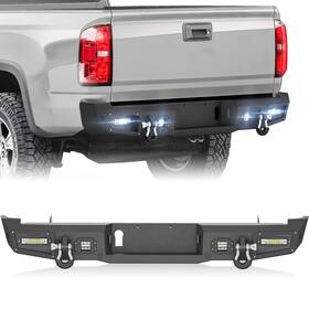 Lbcb040162500 Obnaux Rear Bumper With Sensor Hole For 2015-2022 Colorado Excluding Zr2 And Canyon