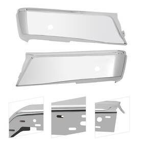 410-80-1l Ocasami Left And Right Rear Bumper End Set For 2021-2023 Ford F-150 Cap