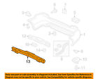 71530sdaa10zz Oem 06-07 Accord Honda Bumper-reinforcement Rear Beam