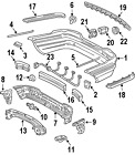 2038851625 Oem Genuine Factory Cover Original Mercedes-benz Bumper