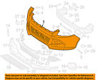 Cj5z17d957bcptm Oem Cover Ford Escape-bumper 13-14