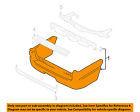 4l1z17k835daa Oem Expedition Cover Bumper-bumper Ford Rear 04-05