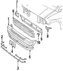 F29z17757b Oem 86-97 Bar Bumper-face Front Aerostar Ford
